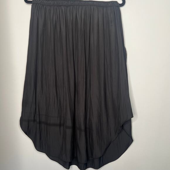 Ramy Brook Black Shirred Blouson Midi Dress Size Small - Picture 6 of 7